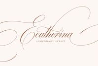 - CALLIGRAPHY FONT

Hi! It took me almost a year to design Ecatherina script. Finally it is available to purchase! Ecatherina script is an opentype font-family (15 fonts: 5 styles for 3 line thickness) with bonus (editable wedding invitations, menu, quotes, letters, and more)