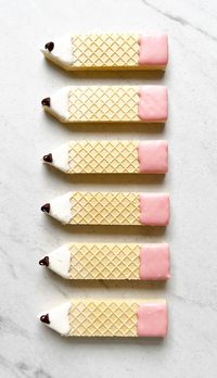 Cute Wafer Pencil Cookies - Back To School Treat