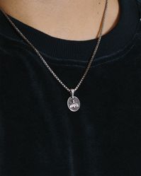 Mens Silver bee necklace by berlinger jewelry