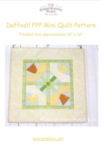 Daffodil Mini Quilt Pattern Foundation Paper Pieced