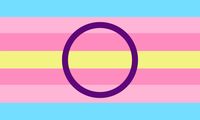 Interfem is an intersex exclusive label where one feels as though being intersex affects their gender identity/transness, or whose trans identity is complicated due to being intersex. Flag by akaaesir on Discord. "TRANSINTERSEX" / TRANSID THIS FLAG IS NOT FOR YOU.