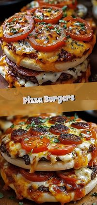 ❤️ Who says you can’t have it all? Dive into the delicious fusion of Pizza Burgers! 🍕🍔 With juicy beef, melty mozzarella, savory pepperoni, and a hint of fresh veggies, this dish is a dream come true for indecisive foodies. Perfect for a quick, easy, and mouthwatering weeknight dinner, it’s guaranteed to become a family favorite. Ready in just 30 minutes and loaded with cheesy goodness, this is the ultimate comfort food you never knew you needed! 😋✨ #PizzaBurger #FusionFood #CheesyGoodness #WeeknightDinner #FoodieLover #RecipeInspiration