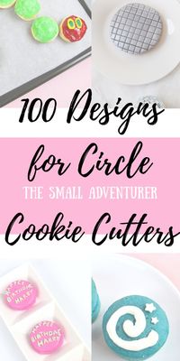 Get creative in the kitchen and check out these 100 designs you can make with a circle cookie cutter! From foods, objects, to pop culture references, there's something for everyone! All you need is something to decorate them with and you're set! Full list on The Small Adventurer.