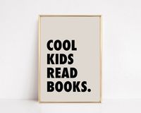 Cool Kids Read Books Kids Reading Nook Playroom Wall Decor - Etsy