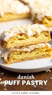 Danish Puff Pastry is an elegant classic, made with three layers of delicious almond-flavored pastry with wonderful flavor and textures.