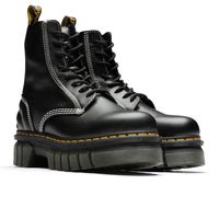 Dr. Martens introduces the Air Wair Women’s Audrick 8I Quilted Boot. Taking on a nappa leather upper, the boot features branded heel pull tabs in addition to contrasting stitching seen throughout the seams. Signature yellow welt stitching is heat-enforced, offering a detailed touch. The EVA midsole and Airwair rubber o