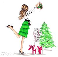 #MerryChristmas by @melsysillustrations| Be Inspirational ❥|Mz. Manerz: Being well dressed is a beautiful form of confidence, happiness & politeness