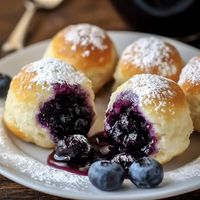 4 Ingredient Blueberry Pie Bombs – Then and Now Recipes