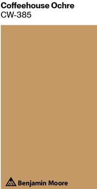 Benjamin Moore Coffeehouse Ochre paint color swatch.