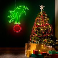 The Grinch Hand Neon Sign is perfect for Christmas decor! Set the mood and impress your friends with this funky Christmas sign