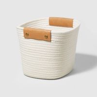 11" Decorative Coiled Rope Basket Cream - Brightroom™ : Target