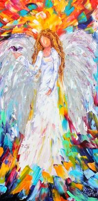 Angel with Butterfly by Karen Tarlton