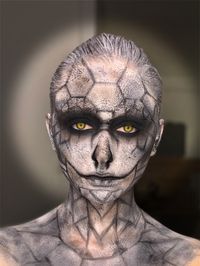 Snake makeup, Halloween makeup, horror makeup