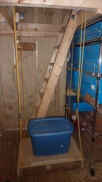 11 DIY Attic Lift Pulley System Plans For Garage - DIYs Craftsy