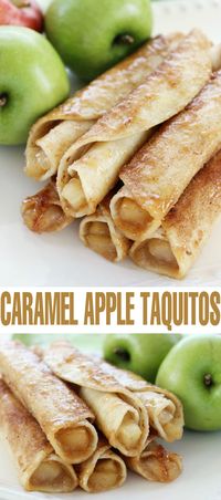 Caramel Apple Taquitos