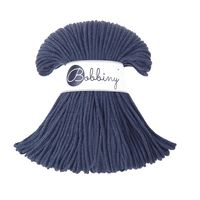 These beautiful Bobbiny cords are made in Poland from 100% recycled cottons and are non-toxic, certified safe for children and meet certified worldwide textile standards. 3mm Diameter 100 metres Length Recommended for use with 8-10mm crochet or knitting needles. Cotton inner and outer layers, perfect for use with Macra