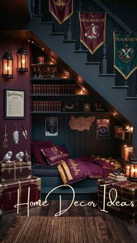 Four Ideas for Room Under the Stairs Harry Potter.