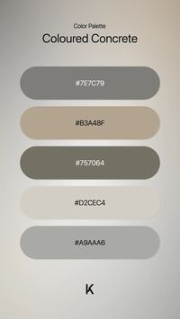 Color · Color Palette · Grey · Neutral · Neutral Color · Palette · White · Yellow · Coloured Concrete · Fall · Color Palette