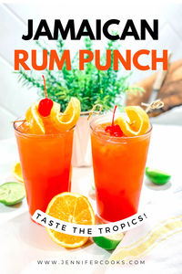 Make the perfect Jamaican Rum Punch! This easy tropical cocktail uses the best rum, fresh fruit juice, and grenadine. A delicious Caribbean drink for parties or any hot day!