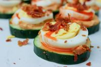 Bacon & Egg Cucumber Bites