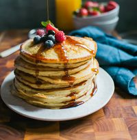 Fluffy Sourdough Pancakes | The Clever Carrot