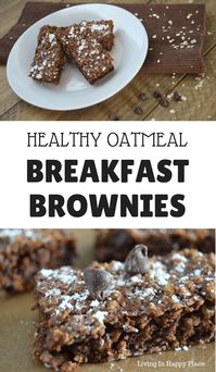 This healthy twist on breakfast brownies will knock your socks off! If you are looking for healthy breakfast recipe ideas, you must try these flourless chocolate baked oatmeal bars. Easy healthy breakfast brownies for kids. #HealthyBreakfast #HealthyBreakfastIdeas #EasyBreakfast #HealthyBrownies #HealthyRecipes