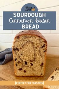 Sourdough Discard Cinnamon Raisin Bread [makes perfect toast]