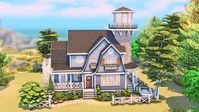 New speed build! I built a small coastal family home with a lighthouse ⚓