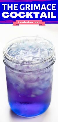 This Grimace Cocktail is a grape-flavored alcoholic drink that does pack a punch! This easy cocktail recipe is made with vodka, blue curacao, grenadine, and grape-flavored Powerade. Add this to your Spring drink ideas too!