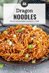 Spice up dinner tonight with these easy and delicious Dragon Noodles 🍜 A quick, flavorful meal that beats takeout every time! #DragonNoodles #EasyDinnerIdeas