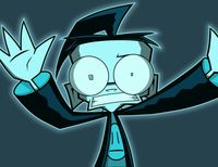 "LOOK OUT, THERE'S AN ALIEN BEHIND YOU !!!" Invader Zim, Dib, Behind the screen