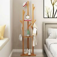 What good is a coat rack that falls over the moment you put a coat on the hook? This durable coat tree made with an equilateral triangle base was designed with stability and sturdiness to add balance to the mind. The simple coat stand design can be assembled in different ways to provide more organization options or lower arms, the bamboo has a natural texture that plastic just doesn't offer. This tree floor hanger rack brings both convenience and style to your space. The standing coat storage sh