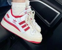 super adorable ig pinterest instagram worthy outfit summer spring casual daily sneaker shoe adidas strawberry apple cherry pastel baby pink red fruit style shoes birthday anniversary valentines day gift box idea for her girlfriend velcro womens fashion wishlist heart strawberry forum low