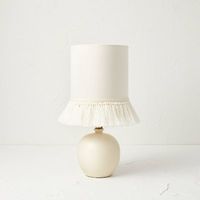 Image via Target feat. the Opalhouse designed with Jungalow Small Table Lamp with Fringe Shade Off-White (Includes LED Light Bulb)