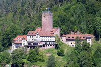 Uma das inspirações para o Burg Wasserstrich. Pode-se ver que também é um castelo no topo da colina.