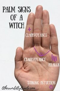 Could I be a witch? Look at your palms!