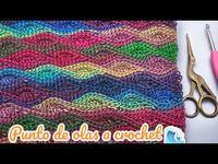 Maravilloso 😍 punto Brioche o inglés a crochet IMITACIÓN en 2 Agujas