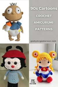 top funny and cute cartoon character crochet patterns