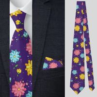 Colorful Floral Abstract Pattern          Neck Tie