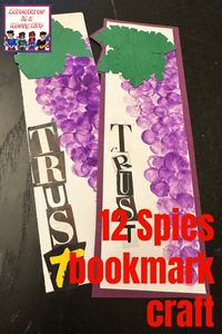 12 Spies bookmark craft