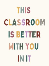 Spice up your classroom with this classroom poster bundle. These cute posters are motivational and give your space a pop of muted, jewel toned color. Made by a fellow teacher.