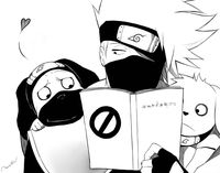 Tags: Fanart, NARUTO, Hatake Kakashi, deviantART, Pakkun, Fanart From DeviantART, Marinapriv