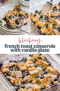 No need to slave away over the stove flipping French toast. Serve everyone at once with this easy and DELICIOUS Blueberry French Toast Casserole. What’s even better is this is a fabulous make-ahead breakfast casserole. Keep it in the fridge or pop it in the freezer for an easy breakfast on a busy morning.