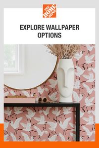 Give your walls a new look by adding pops of color or exciting patterns with wallpaper. Add some wow to your interior walls and shop online at The Home Depot.