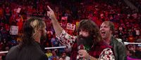 Seth Rollins, Mick Foley & Dean Ambrose