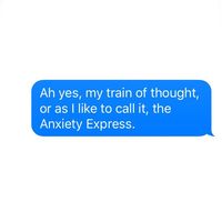 Hop on Anxiety express yaall