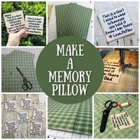 Make a Memory Pillow from a Men's Shirt - Sew Much Moore