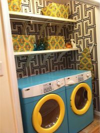 painted washer and dryer