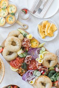 How To Make a Bagel Brunch Board - Monika Hibbs