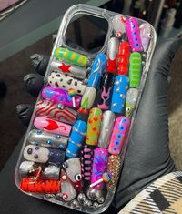 💅🏼 Press On Nail Junk Case 💅�🏼 - Perfect for NailTechs that want to show off their work 😍 - Dm me to customize yurs ❤️‍🔥 #junkcases #nailtechcases #iphonejunkcase #explore #chicagonailtech #customjunkcases #sᴜᴘᴘᴏʀᴛsᴍᴀʟʟʙᴜsɪɴᴇss #iphonephonecase #pressonnailslovers